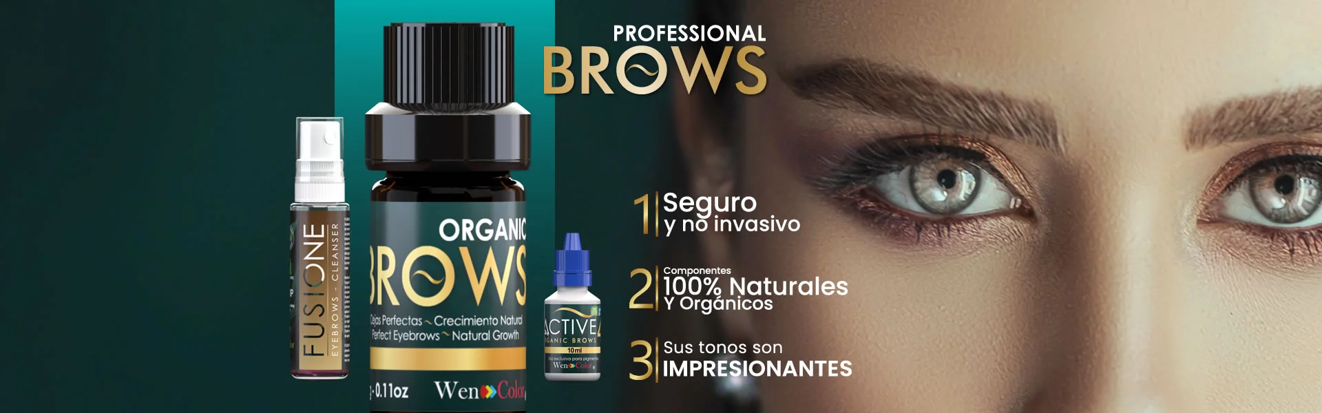 Organic Brows Pigmentos Cejas con Henna